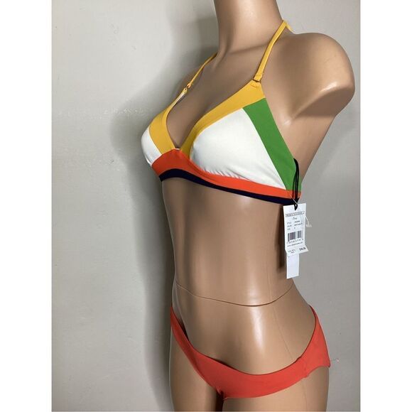 New. Robin Piccone color block bikini. S-top/M-bottom. Retails $178 - Picture 5 of 8